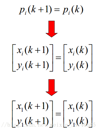 k时刻k+1时刻的路标点坐标
